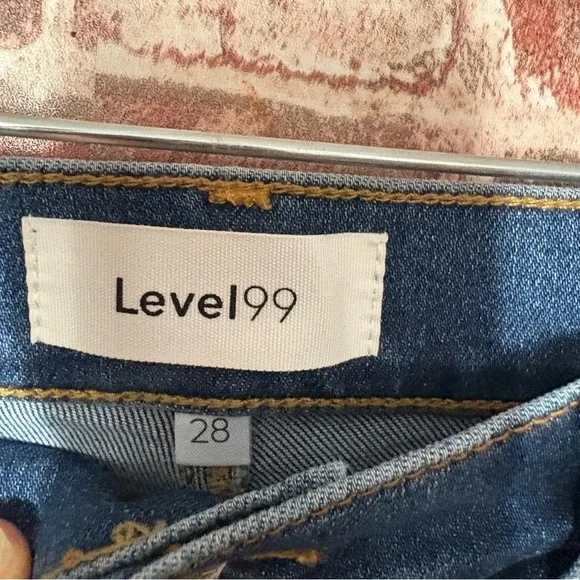 Level 99 Denim Blue Flare Jeans - Picture 6 of 7